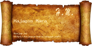 Hajagos Mara névjegykártya